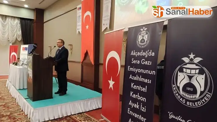 Akçadağ Belediyesi'nin 'Karbon ayak izi envanteri' kitabı tanıtıldı
