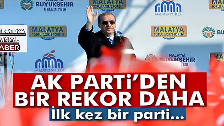 AK Parti'den bir rekor daha