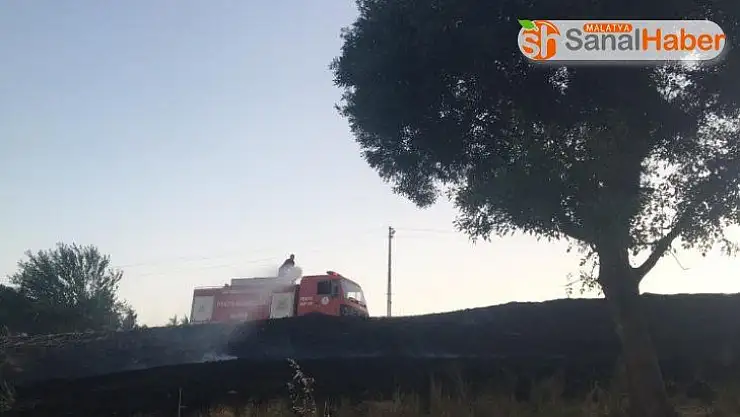 Anız yangını korkuttu