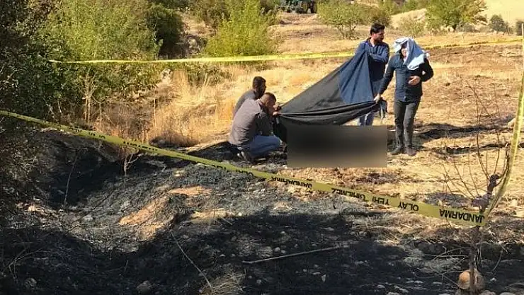 'Anız yangınında yanarak öldü'