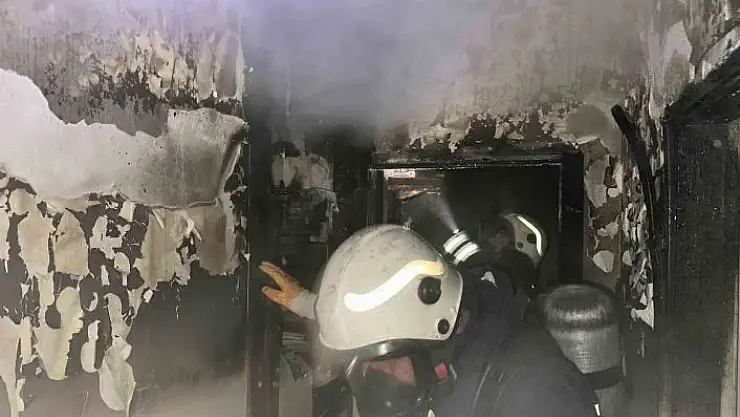 'Apartman dairesinde korkutan yangın'