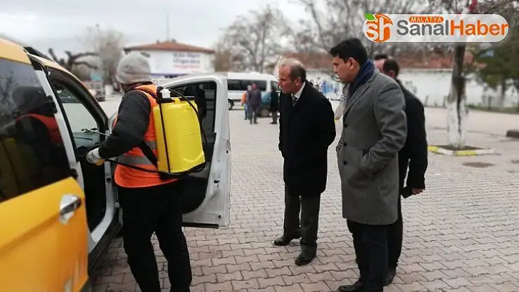 Arguvan'da korona virüs önlemi