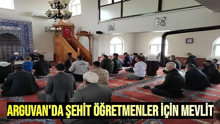 Arguvan'da Şehit öğretmenler için mevlit