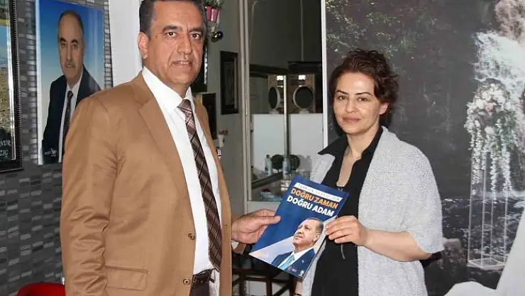 'Av. Dinç, sokak sokak gezerek Cumhurbaşkanı Erdoğan´a destek topluyor'