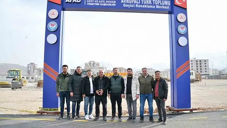 'Avrupalı Türkler deprem bölgesine konteyner kent kuruyor'