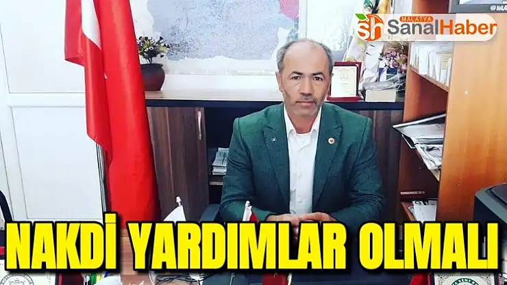 Ayni yardımdan ziyade Nakdi yardımlar olmalı