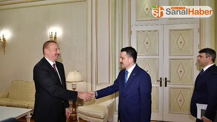 Azerbaycan Cumhurbaşkanı Aliyev, Tarım ve Orman Bakanı Pakdemirli'yi kabul etti