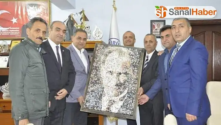 Bağlıçay köyü Dernek Başkanı Özülüş'ten Başkan Çiftçi'ye ziyaret