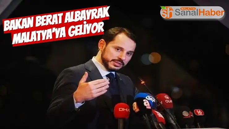 Bakan Berat Albayrak Malatya´ya Geliyor
