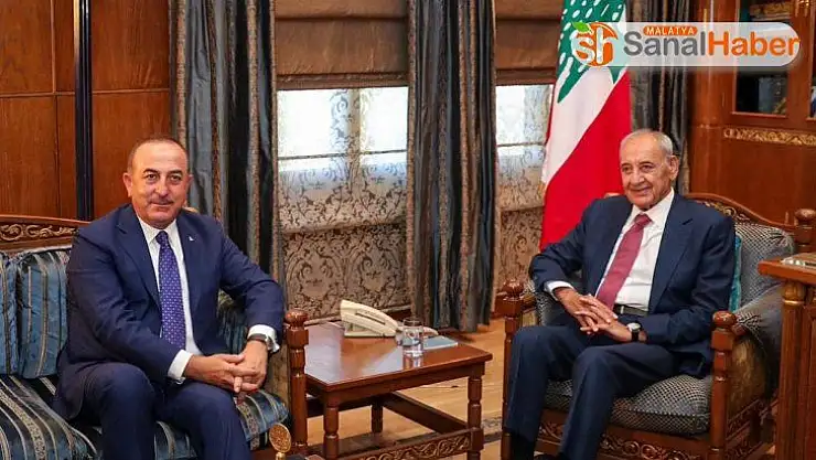 Bakan Çavuşoğlı, Lübnan Meclis Başkanı Berri ile görüştü