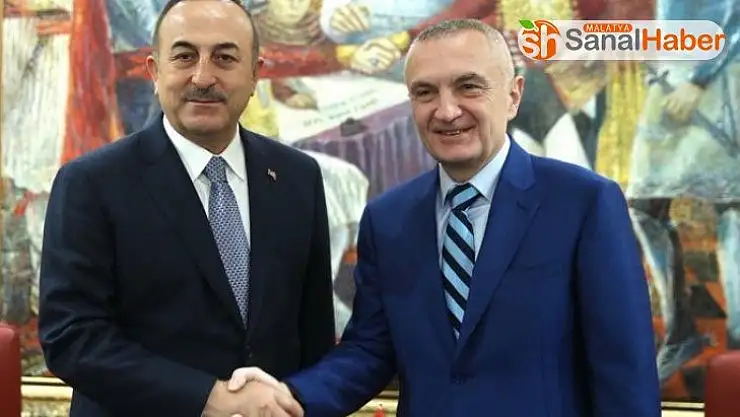 Bakan Çavuşoğlu, Arnavutluk Cumhurbaşkanı Meta tarafından kabul edildi