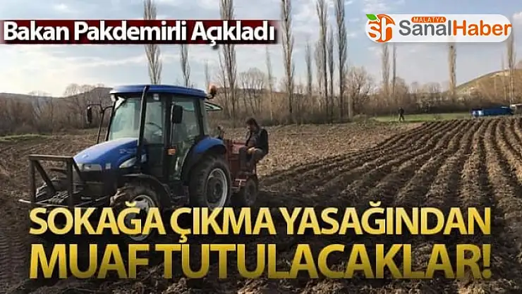 Bakan Pakdemirli Açıkladı
