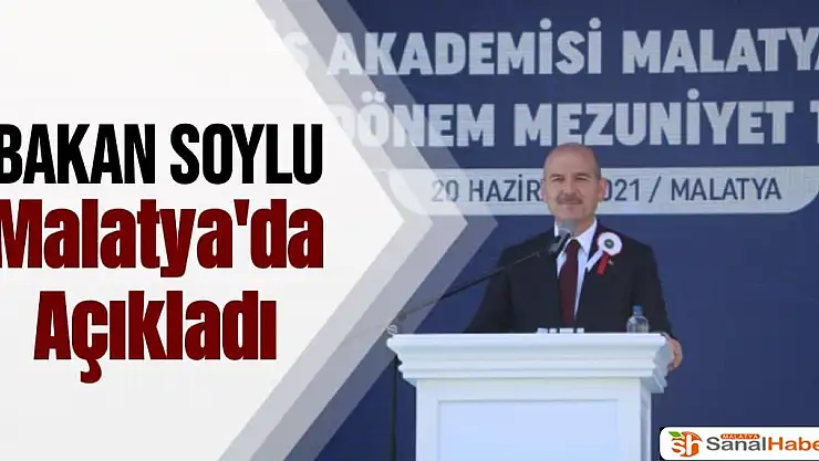 Bakan Soylu Malatya'da Açıkladı