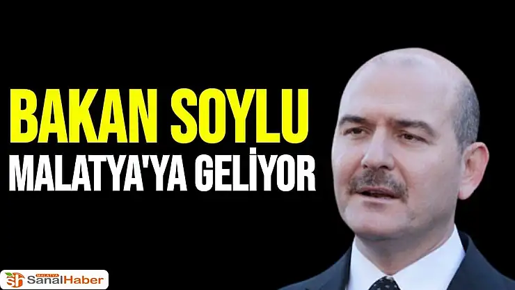 Bakan Soylu Malatya'ya Geliyor
