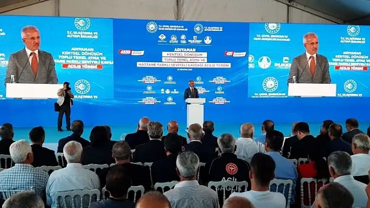 'Bakan Uraloğlu: ''Çelikhan yolunun ihalesini 2023 yılında yapmış, 2024 yılında da çalışmalara başlamış olacağız'''