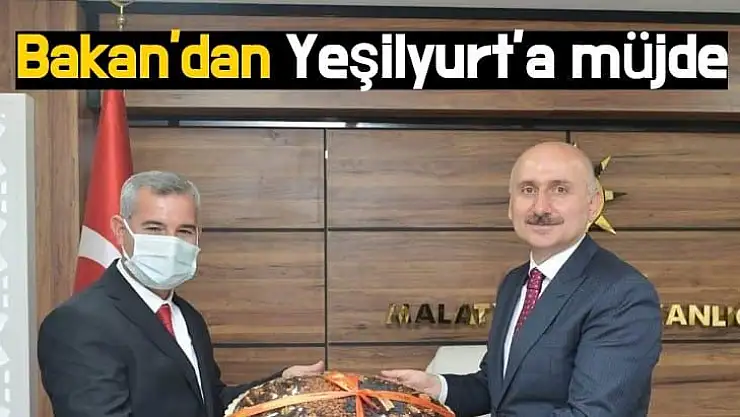 Bakanı Karaismailoğlu´ndan Yeşilyurt´a müjde