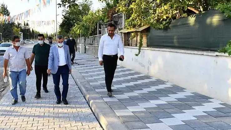 'Başkan Çınar, yol çalışmalarını inceledi'