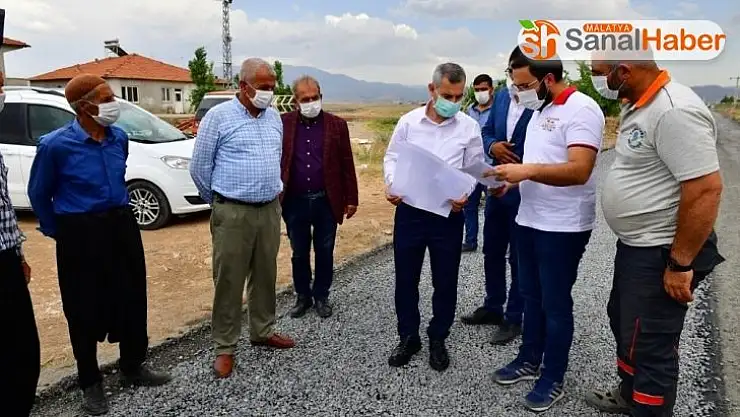 Başkan Çınar, yol çalışmalarını inceledi