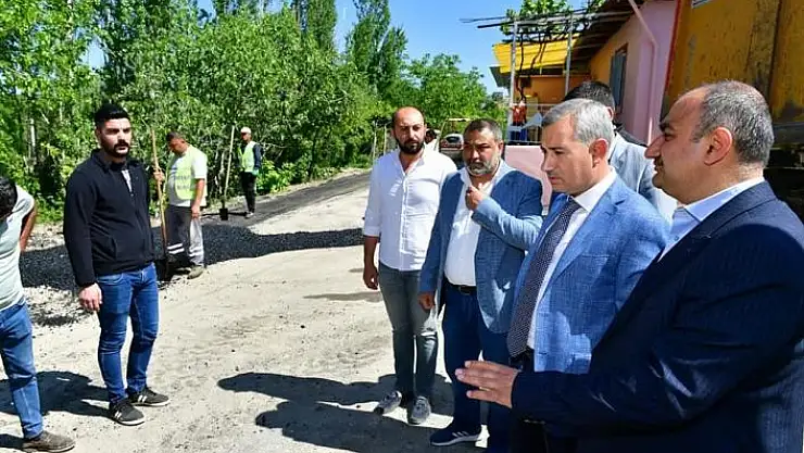 'Başkan Çınar, yol yenileme çalışmalarını inceledi'