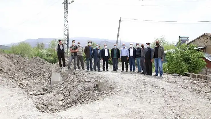 'Başkan Güder, Orduzu´daki alt yapı çalışmalarını inceledi'