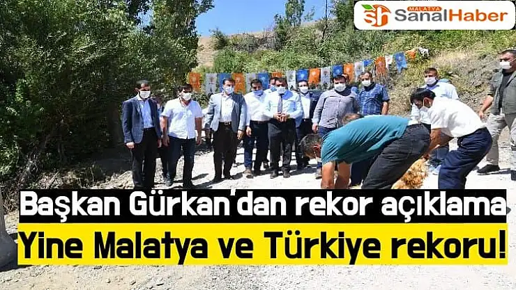 Başkan Gürkan´dan rekor açıklama 