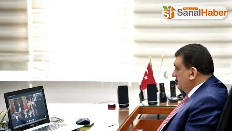 Başkan Gürkan, Malatya'dan video konferansa katıldı
