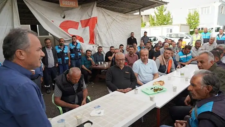 'Başkan Kılınç´tan ASKİM personeline ziyaret'