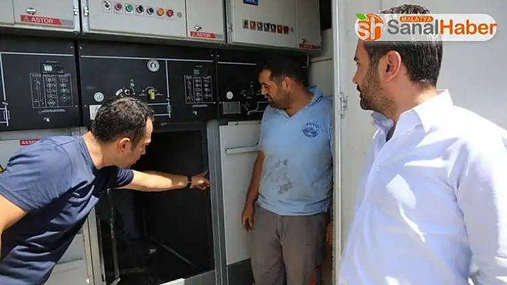Başkan Şerifoğulları, su kesintisine neden olan enerji hattını inceledi