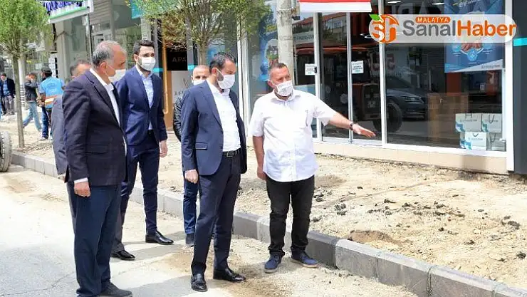 Başkan Şerifoğulları, üst yapı çalışmalarını inceledi