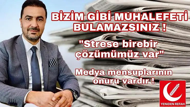 Başkan Yıldırım'dan Başkan Gürkan'a stres çay tavsiyesi