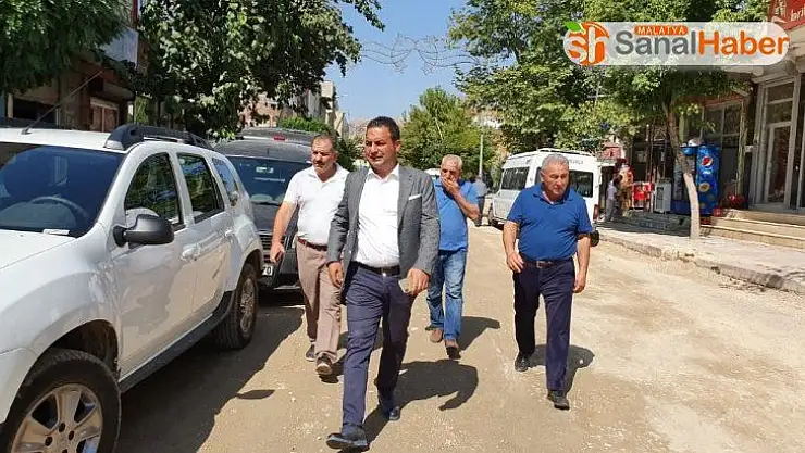 Başkan Yıldırım, yol yapım çalışmalarını inceledi