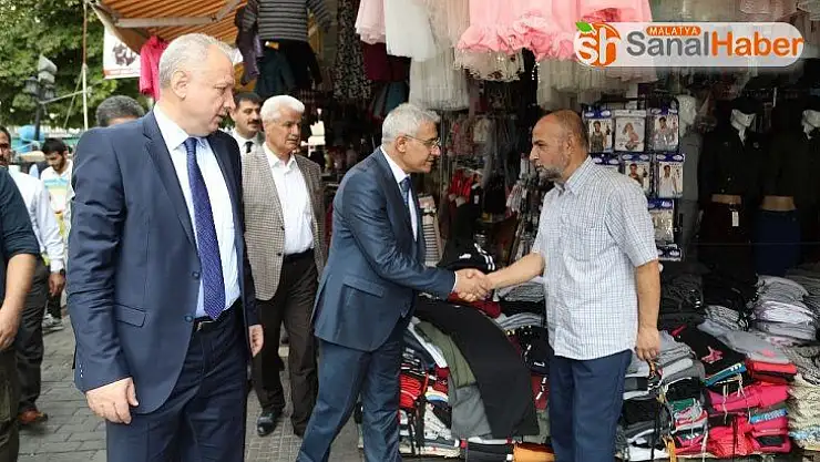 Battalgazi Belediye Başkanı Osman Güder, esnafları ziyaret etti