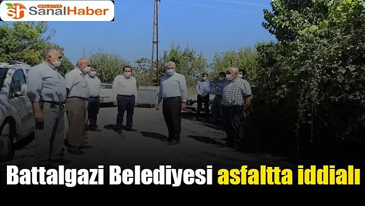 Battalgazi Belediyesi asfaltta iddialı