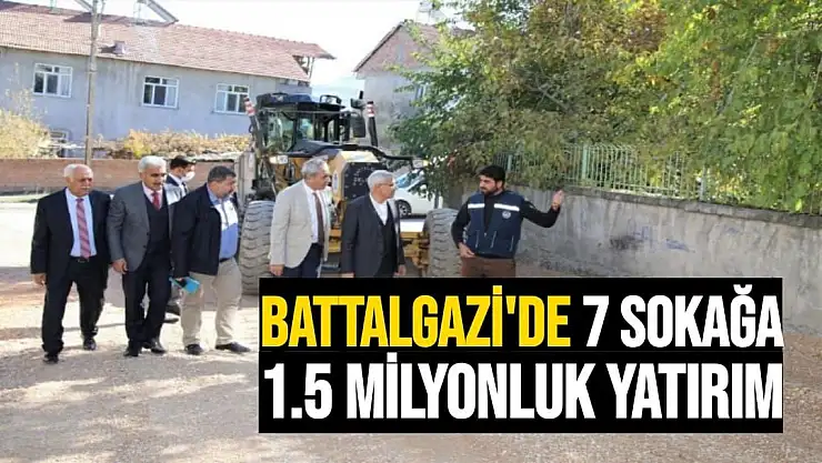 Battalgazi´de 7 sokağa 1.5 milyonluk yatırım