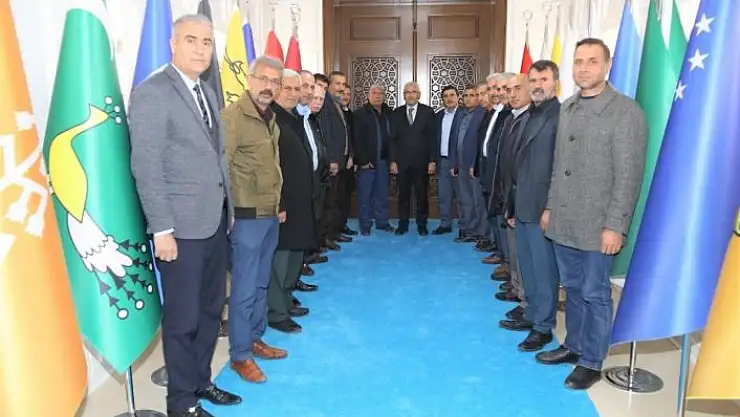 'Battalgazi´deki muhtarlardan Güder´e hizmet teşekkürü'