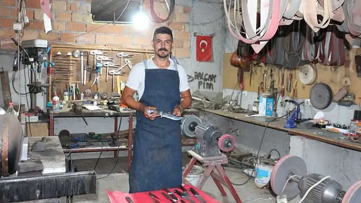 'Bayram öncesinde bıçak ustalarından yoğun mesai'