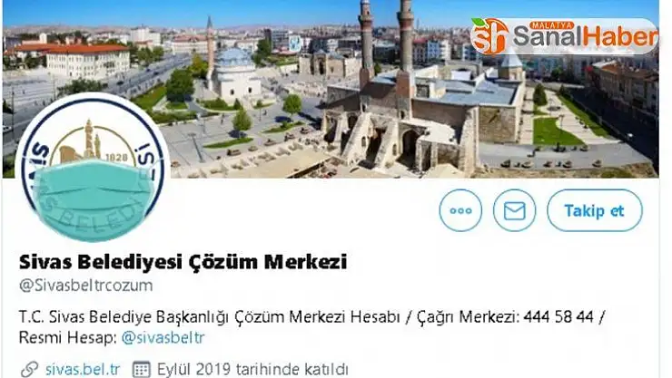 Belediye logosuna maske taktı