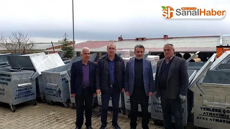 Besni Belediyesi'ne çöp konteyneri