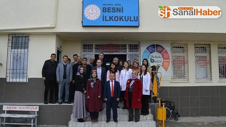 Besni İlkokulu devlete yük olmadan yenilendi