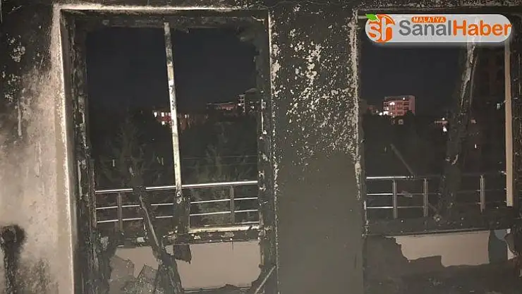 Binada çıkan yangın korkuttu