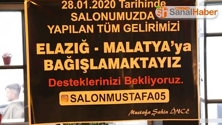 Bir günlük kazancını depremzedelere bağışladı