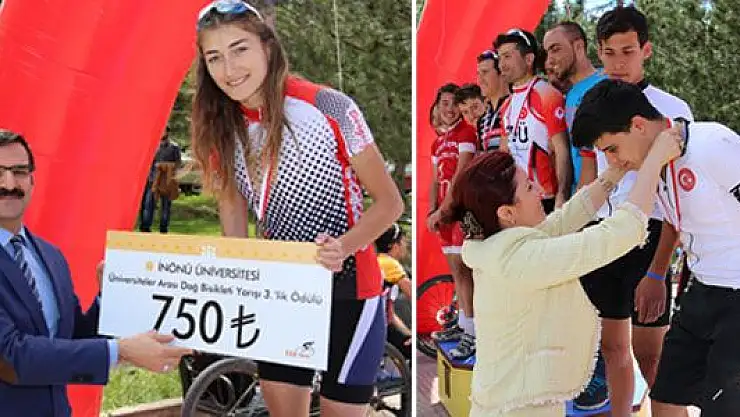 'Üniversitelerarası Dağ Bisiklet Yarışı Yapıldı	    '