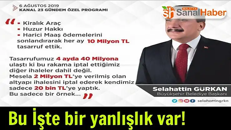 Bu İşte bir yanlışlık var