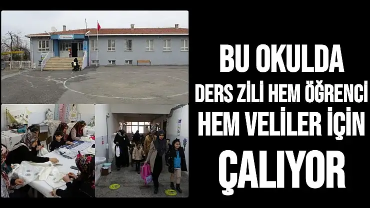 Bu okulda ders zili hem öğrenci hem veliler için çalıyor