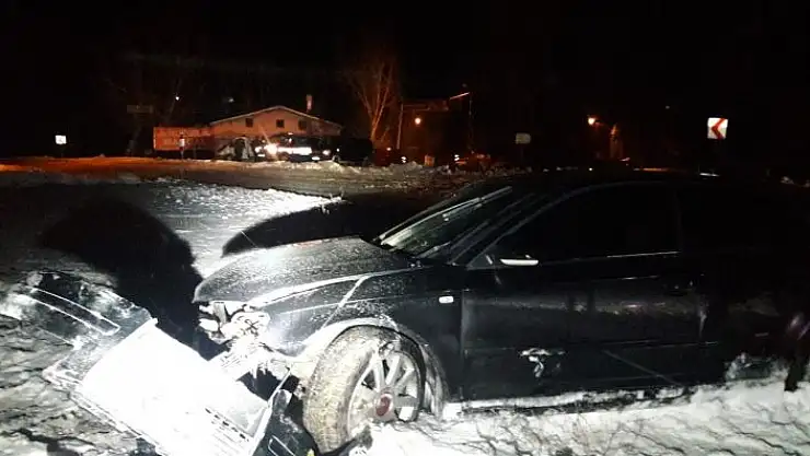 'Buzlanma kazaya neden oldu: 1 yaralı'