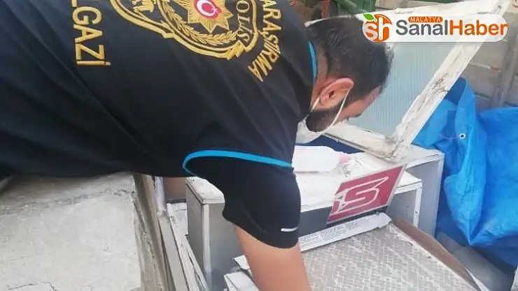 Malatya'da çaldığı inşaat malzemelerini evinde kullanmış