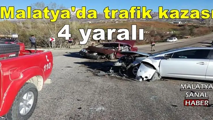 Malatya'da trafik kazası: 4 yaralı