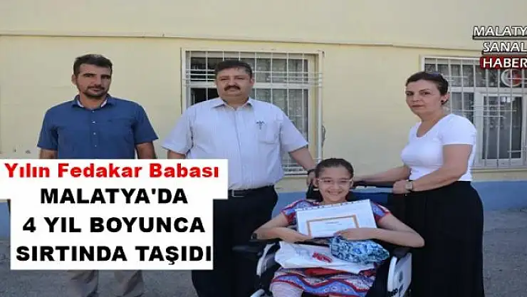 MALATYA'DA 4 YIL BOYUNCA SIRTINDA TAŞIDI