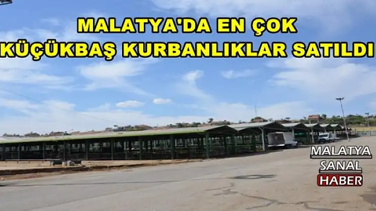 MALATYA'DA EN ÇOK  KÜÇÜKBAŞ KURBANLIKLAR SATILDI