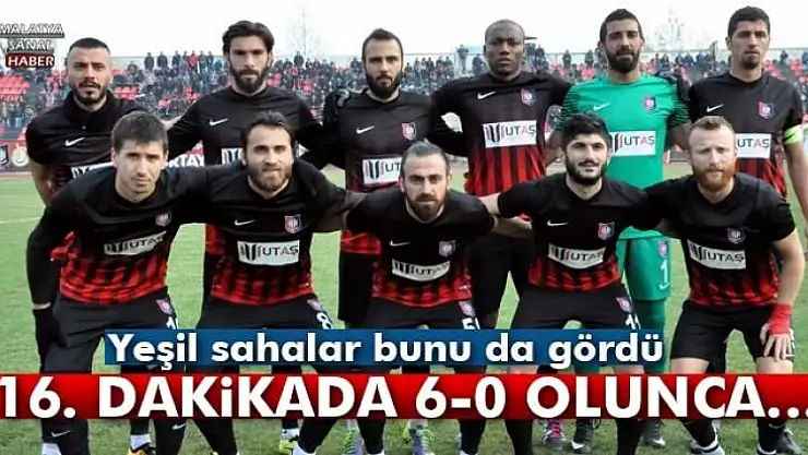 Maç 16. dakikada 6-0 olunca